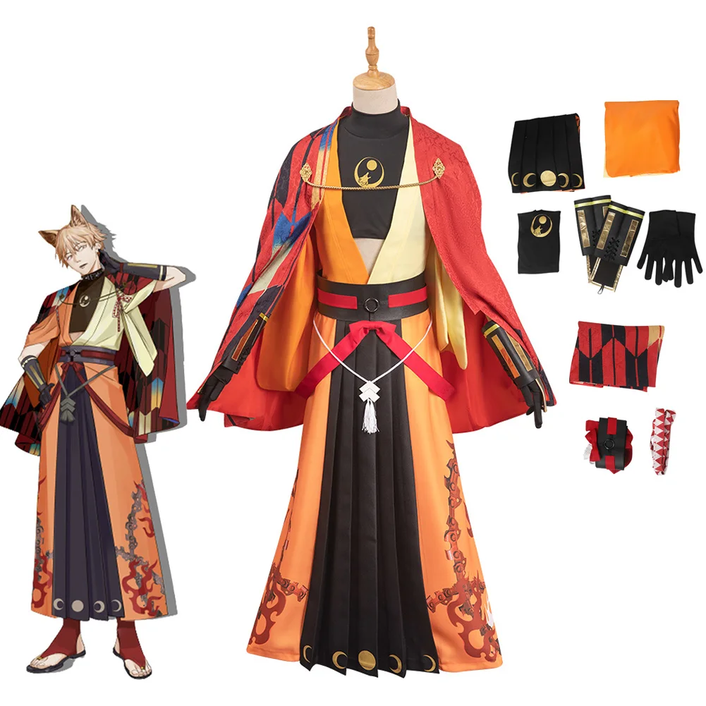 

Denji Hyakkiyakou Cosplay Costume Anime Chainsaw Man Male Halloween Carnival Party Disguise Suit Inukami Roleplaying Kimono