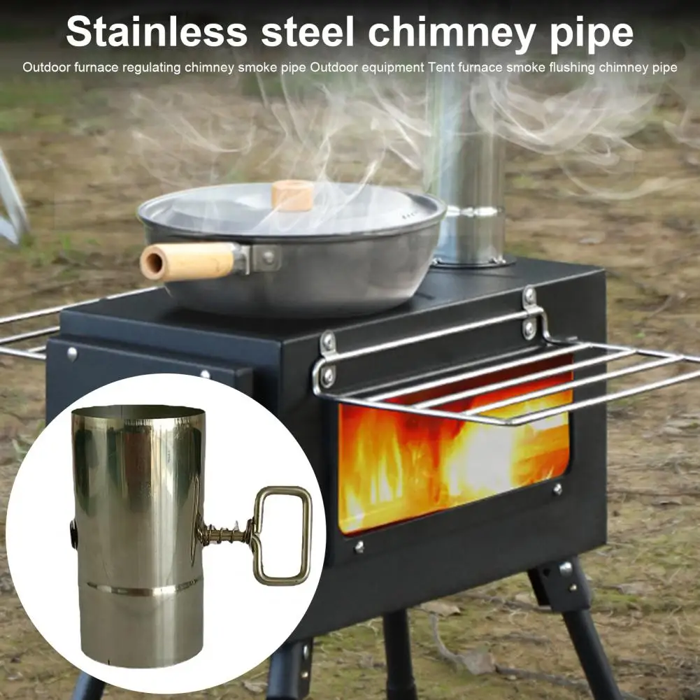 Outdoor Stove Pipe Stove Pipe Stainless Steel Straight Chimney Pipe Wood  Burning Stove Pipe Hot Tent Stove Chimney Pipes For - AliExpress