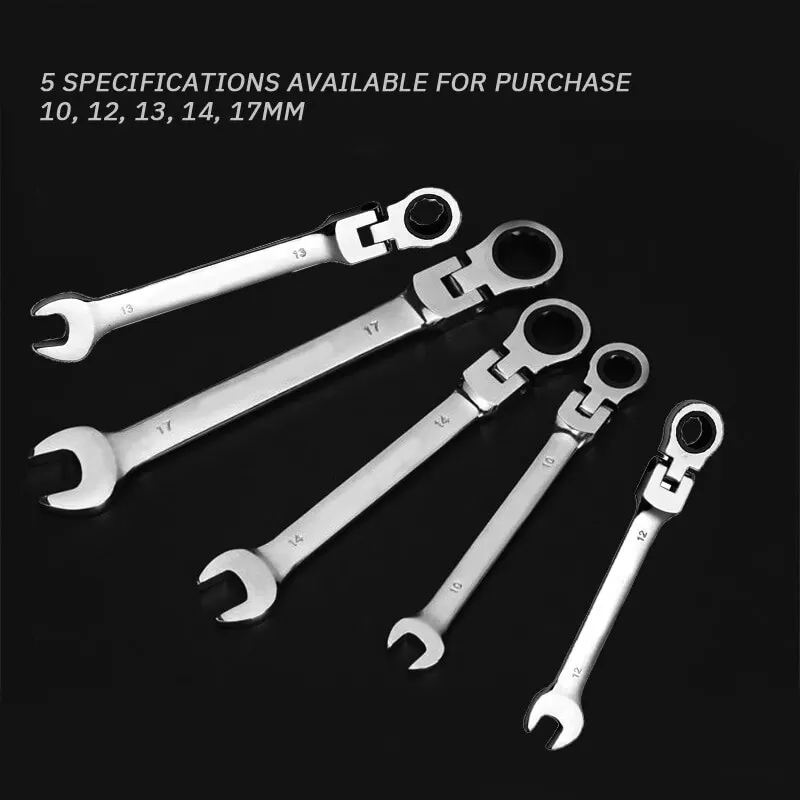 Automatic Fast Labor-Saving Dual-Use Open-Ended Universal 72-Tooth Ratchet Wrench Movable Head Open Plummer