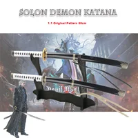 New High Quality  Yamato ④ ⑤ Katana Sword Wooden Cosplay 80cm Online Games Devil May Cry Dark Slayer Yama Sword Halloween Gifts 1