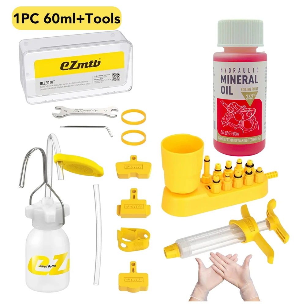 Premium Hydraulic Brake Bleed Kit with Mineral Oil