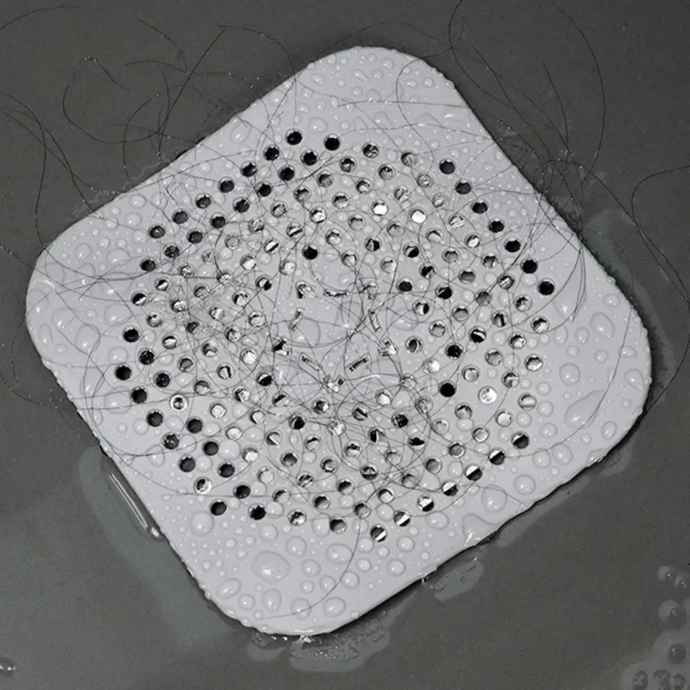 3pcs Drain Hair Catcher Filter Sink Anti-blocking Strainer Bathtub Shower Floor Silicone Stopper Cover Kitchen Bathroom Accessor sink filter shower drain catcher hair drain catcher floor drain hair catcher drain hair catcher