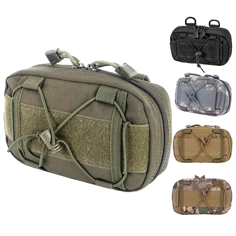 

LUC 1000D Tactical Molle Horizontal Admin Pouch Compact Utility EDC Tool Gear Gadget Waist Bag Organizer Hunting Caming Pouch