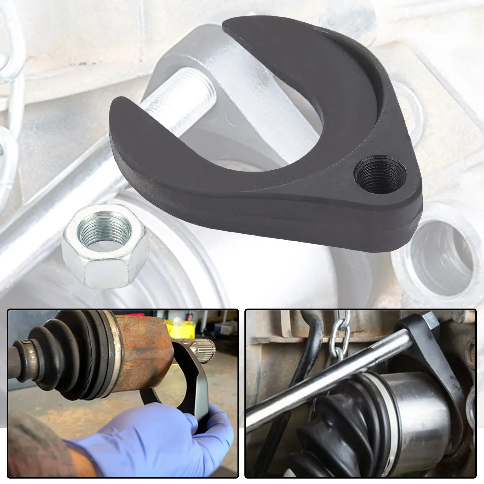 48mm Cv Axle Removal Tool Cv Joint Puller Adapter Front Drive Wheel Bearing Hub Puller Axle Installer Remover Garage Tools