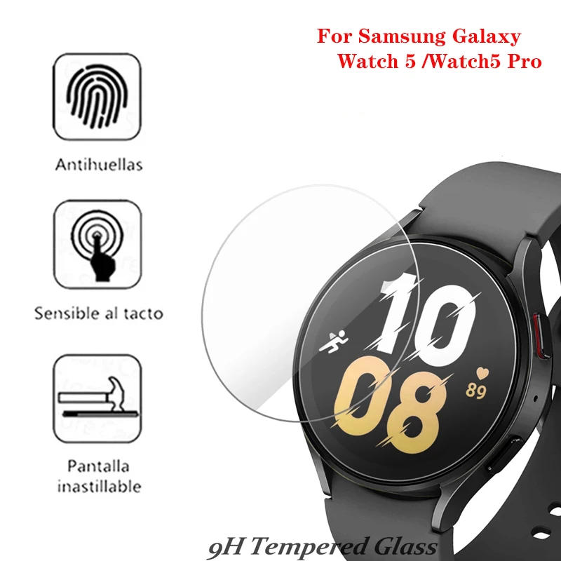 Pellicola Salvaschermo In Vetro Temperato 2.5D Per Samsung Galaxy Watch 5 40Mm 44Mm Watch5 Pro 45Mm
