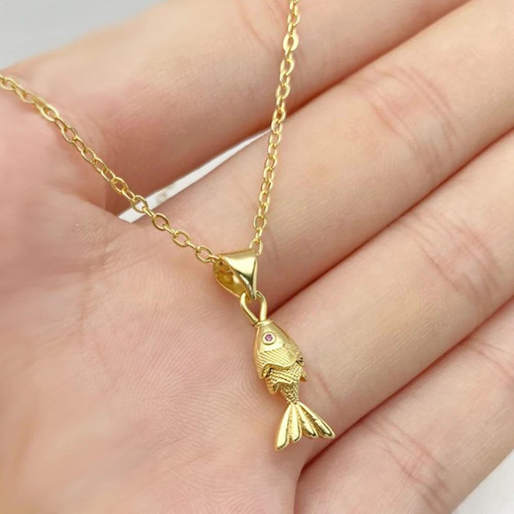 Fish Pendant Necklace for Women
