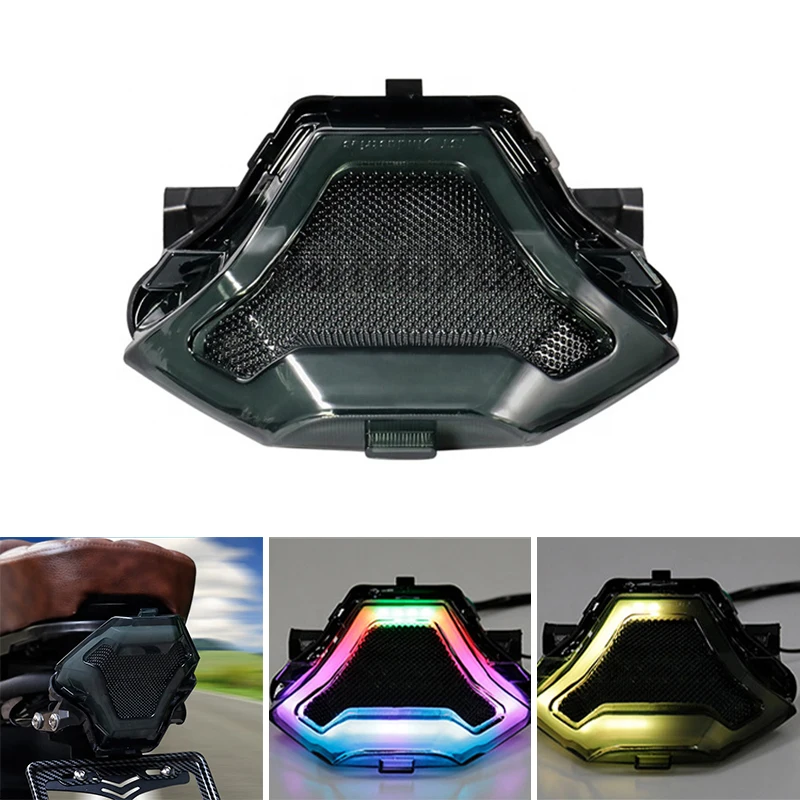 

YZF R3 R25 Motorcycle Tail Light LED Taillight Brake Rear Lamp Turn Signal Colorful For Yamaha MT-03 MT03 MT 03 07 FZ07 LC150