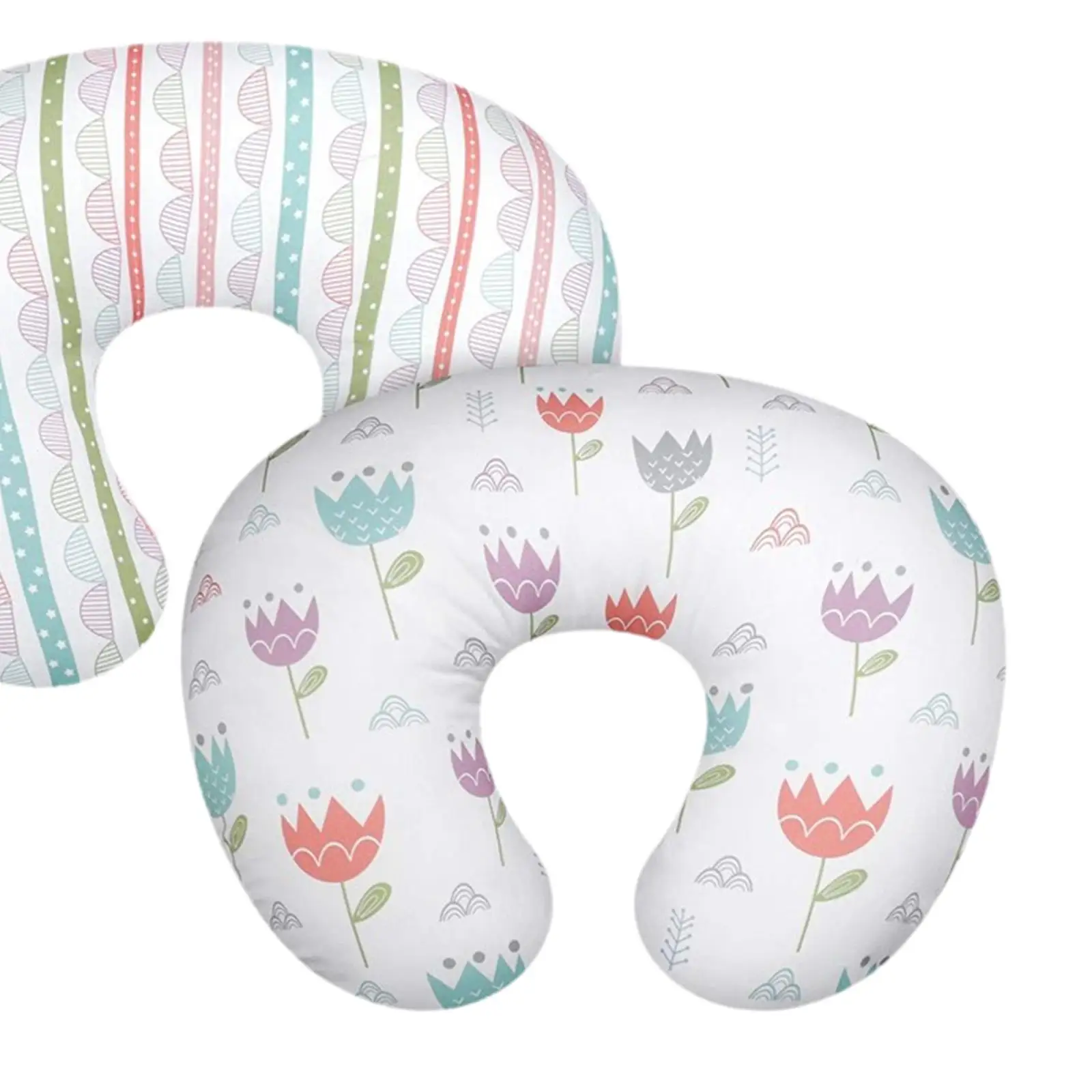 2x Infant Pillow Cover Sleeping Pillow Cover for Nursing Gift Bottle Feeding