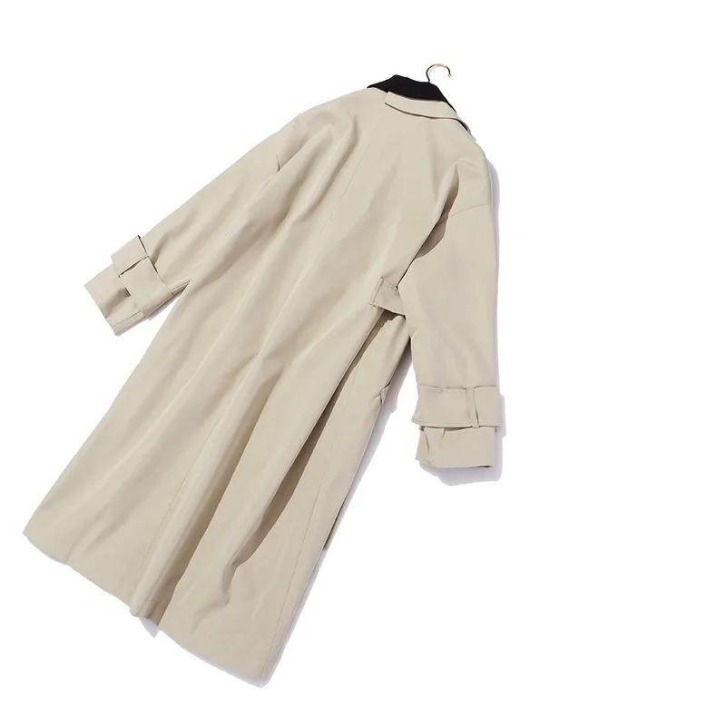 2024 Vorfrühling Britischer Retro-Stil Patchwork-Farbe Asymmetrische personalisierte Trenchcoat-Anzugjacke_voghion.com