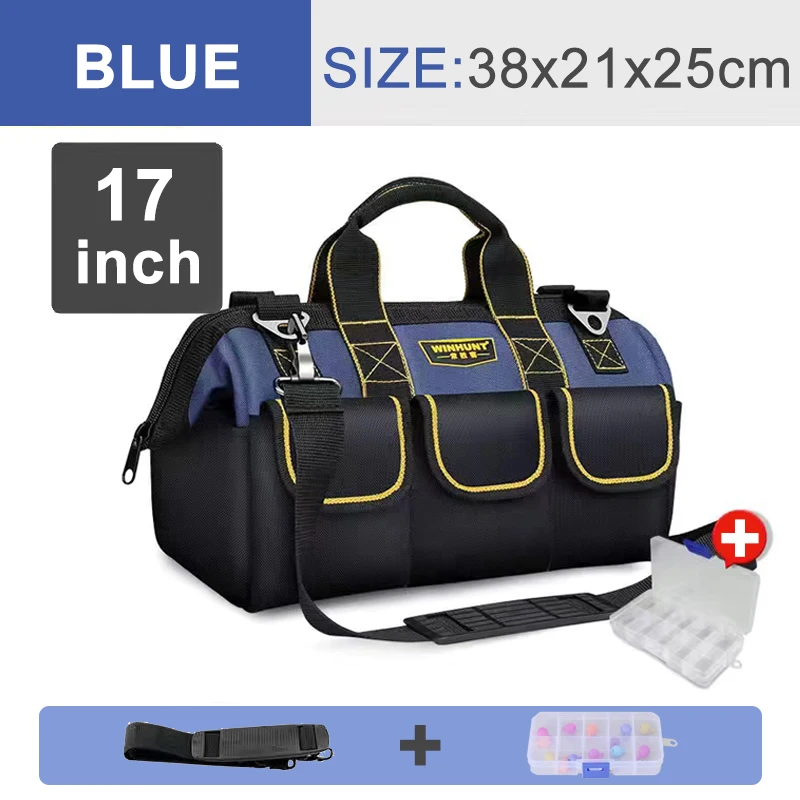 best tool chest Large Multi-Function Tool Bag Organizer Heavy Duty Tool Pouch Bag  Waterproof Anti-Fall Tool Tote Storage Bag with Multi Pockets electrician tool bag Tool Storage Items