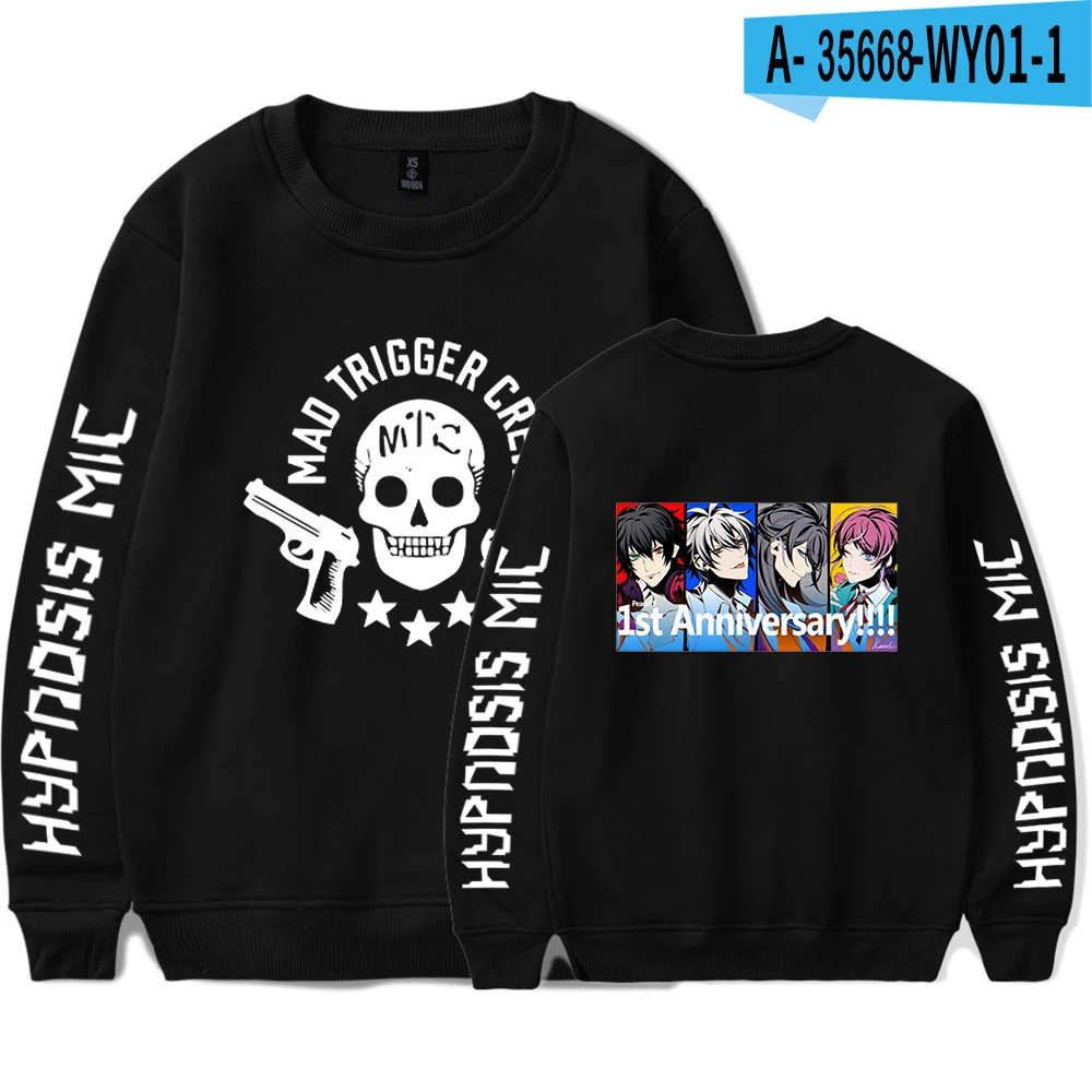 

Hypnosis Mic Anime Fashion Prints O-Neck Sweatshirts Women/Mens Long Sleeve Sweatshirts Casual Clothes boys pullover hoodie