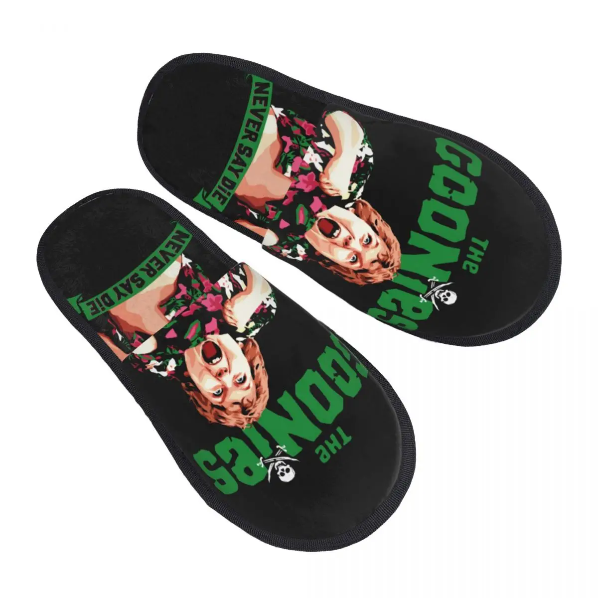

The Goonies Never Say Die Chunk Guest Slippers for Bathroom Women Custom Print Comedy Film House Slipper
