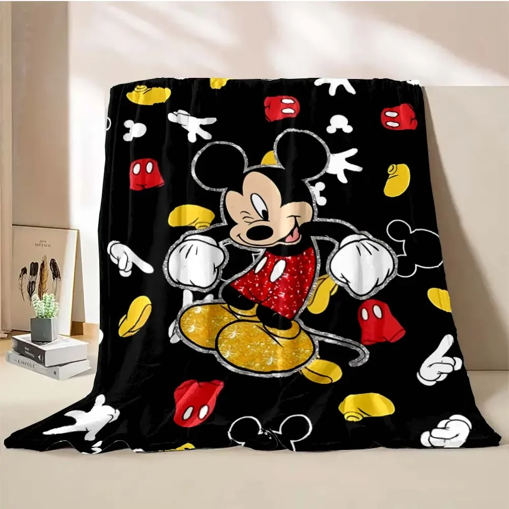 Disney Mickey Mouse Cartoon Blanket Warm Soft Fluffy King Size Throw Kid Adult Sofa Bed Break Blanket Cover Travel Throw Gift 4
