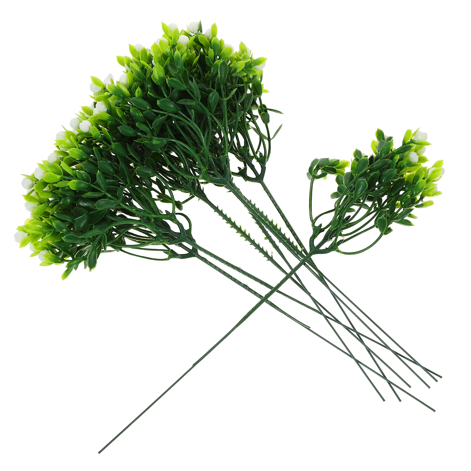 

10 Pcs Dining Table Decor Flower Branch Fake Arrangement Central Adornment Decorative Household White Bouquet