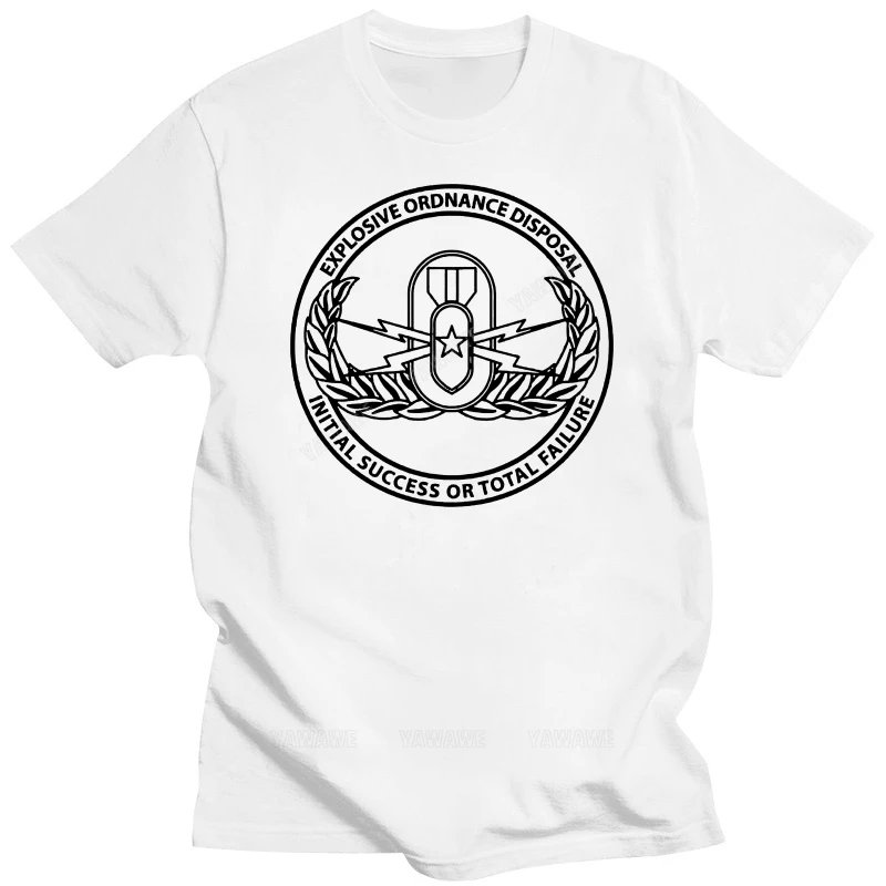 Новинка, забавная 3d-футболка, футболки с коротким рукавом, дизайн футболки Eod с изображением взрывоопасных боеприпасов, футболки с принтом, Повседневная стильная футболка