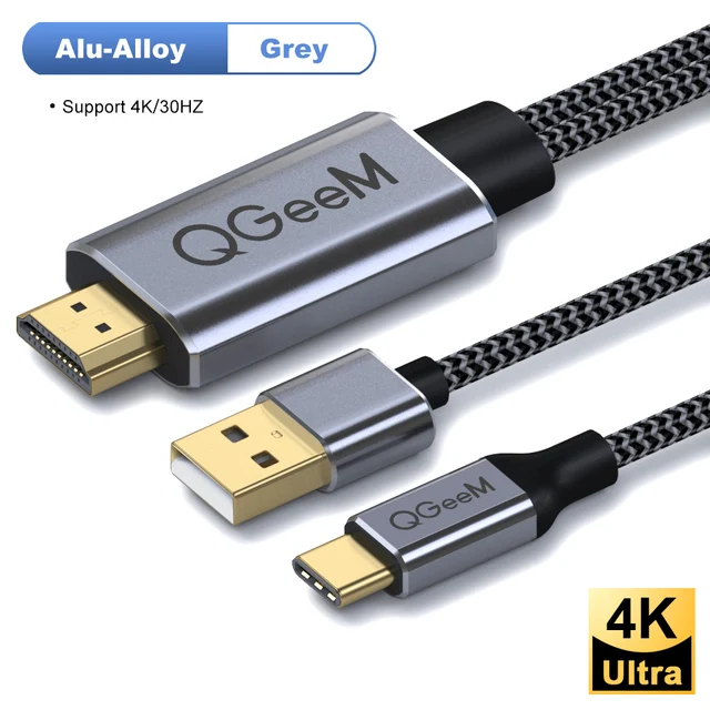 Qgeem Usb C To Hdmi Cable 4k Type C 