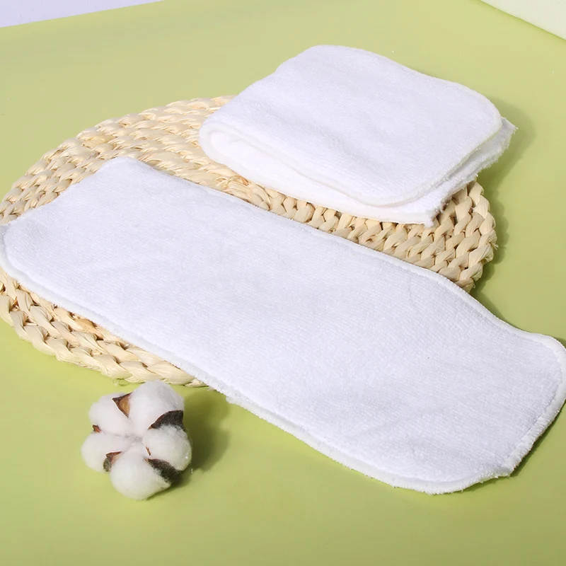 Microfiber Baby Nappy Inserts 3 layers Microfiber Diaper Inserts Baby Use Together With Pocket Cloth Diaper