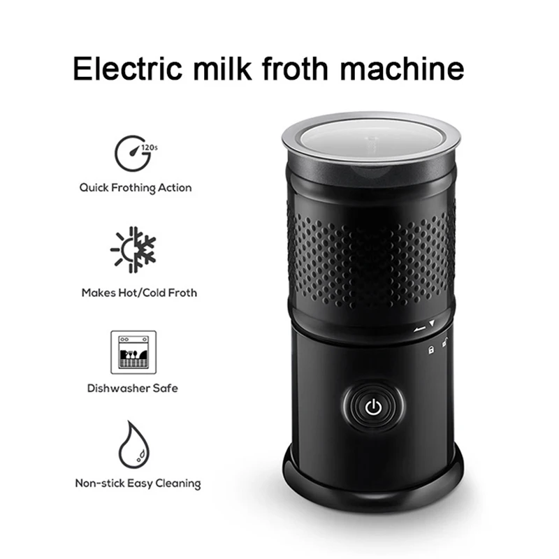 Huogary Automatic Milk Steamer, Milk Frother and Steamer with Hot and Cold  Froth Function, Hot Chocolate Maker and Electric Milk - AliExpress
