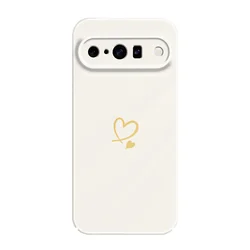 Elegant Love Heart Hard Phone Case - Protective & Stylish Design - Google Pixel 9Pro XL (Color 1)