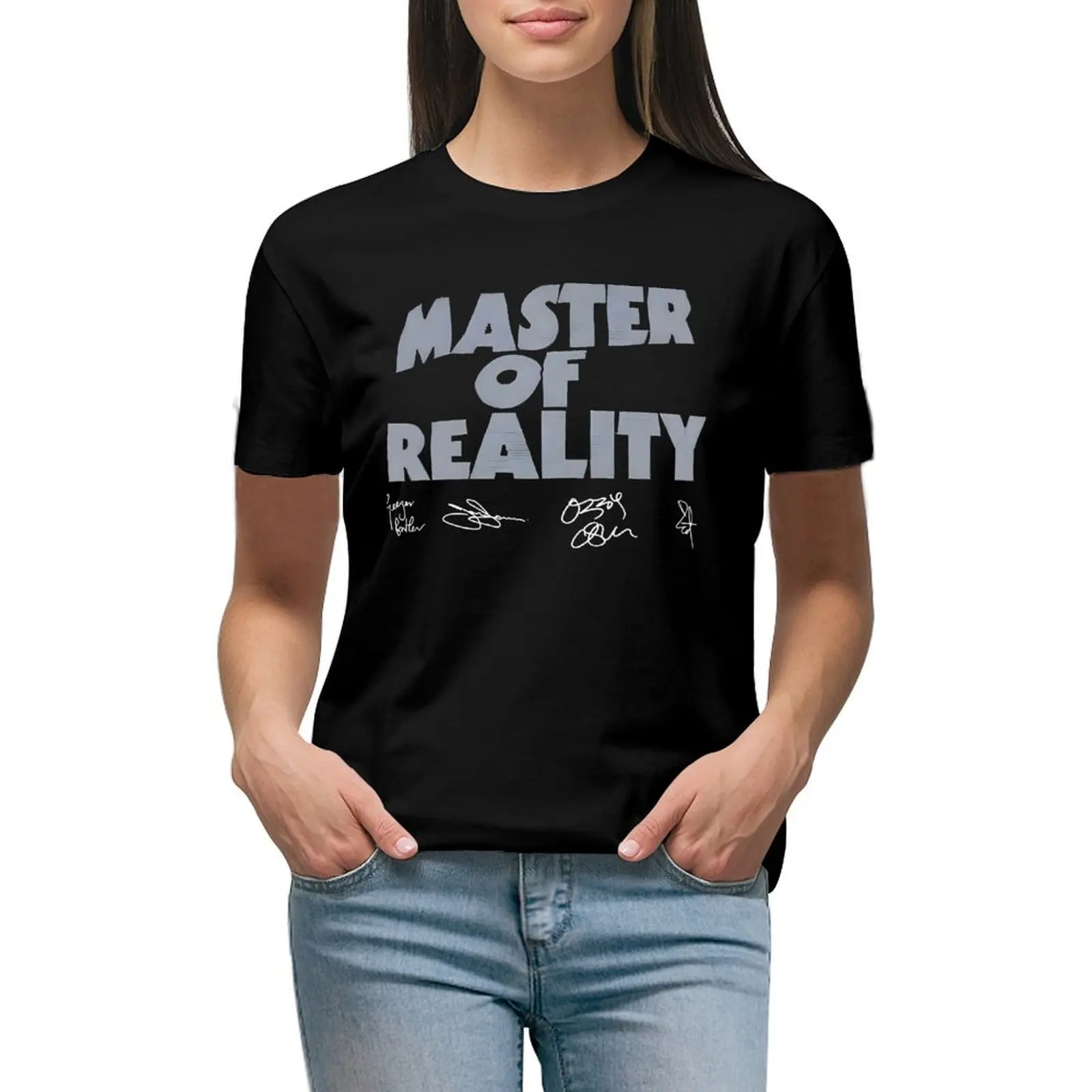

Master of Reality album logo T-shirt Female clothing tops tees oversized t shirts for Women