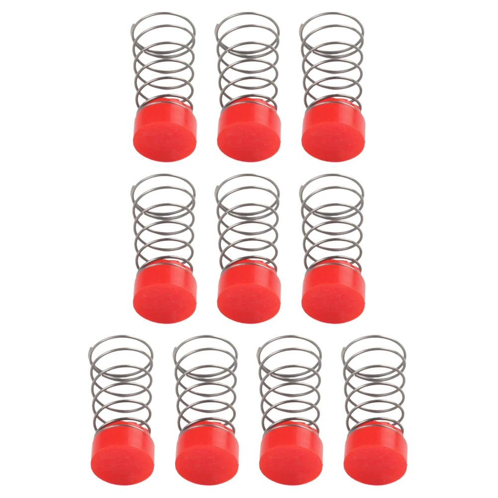 

For Air Compressor Seal Pads Spring Red And Brass Tone Rubber And Metal 10 Set 13.5*29mm / 0.53*1.14Inch Brand New