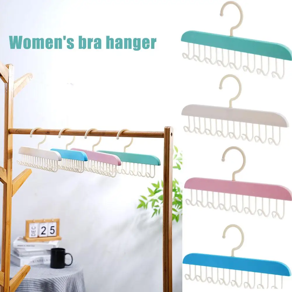 

Multiple Hooks Women Storage Bra Hangers For Clothes Case Home Wardrobe Scarf Organizer Men Tie Belt Hangers Accessories Su S1Y7