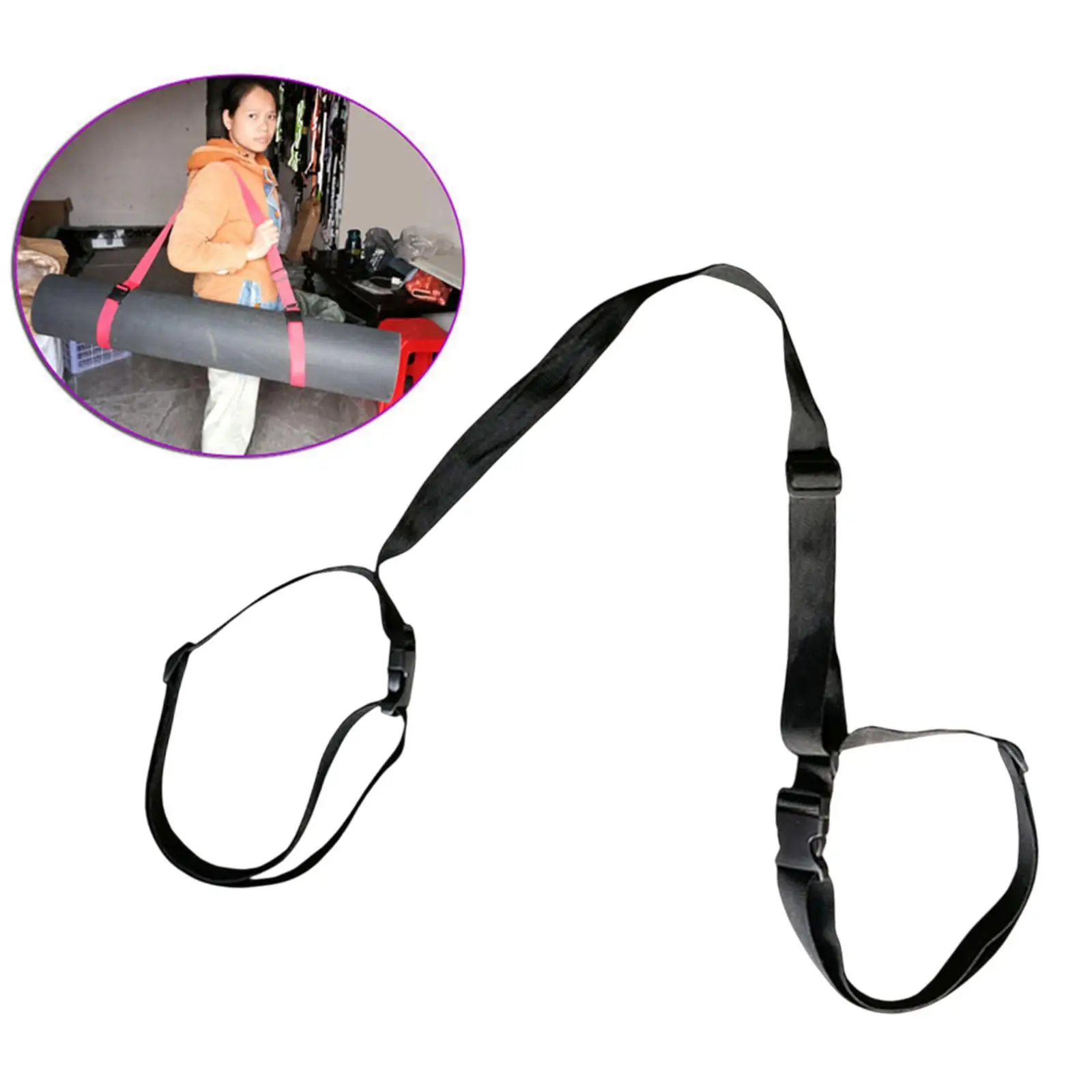 Yoga Mat Carrier Strap Adjustable Shoulder Belt Yoga Mat Holder Yoga Mat Sling for Fitness Camping Home Pilates Pilates Mat
