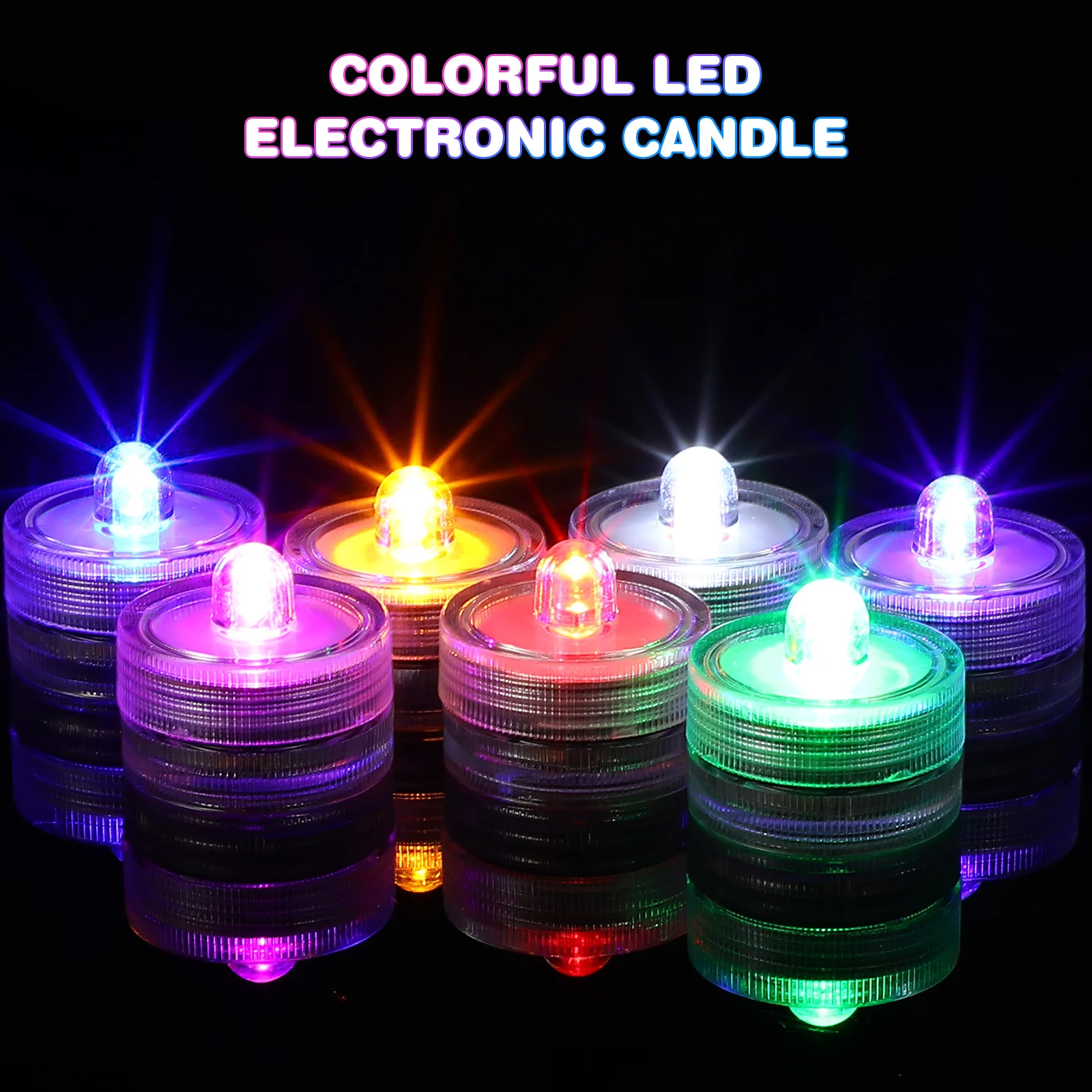 

8 Pcs Color Changing LED Candles Operated Flickering Flameless Lights for Party Home