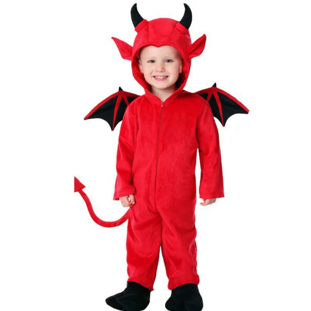 Children Cosplay Costume Halloween Children's Costumes Cute Little Devil Bat Performance Clothes Boys Girls Role-playing Vampire