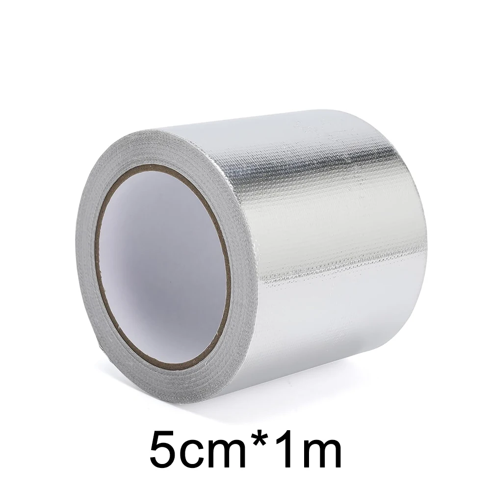 

1 X Car Exhaust Header Heat Shield Tape Roll Car Exhaust Manifold Alloy Heat Insulation Tape 5X100CM 5X120CM