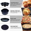 7 Inch/8 Inch Air Fryer Accessories Set Food-grade Airfryer Accessories with Cake Basket Pizza Pan Stainless Steel Skewer Rack 6