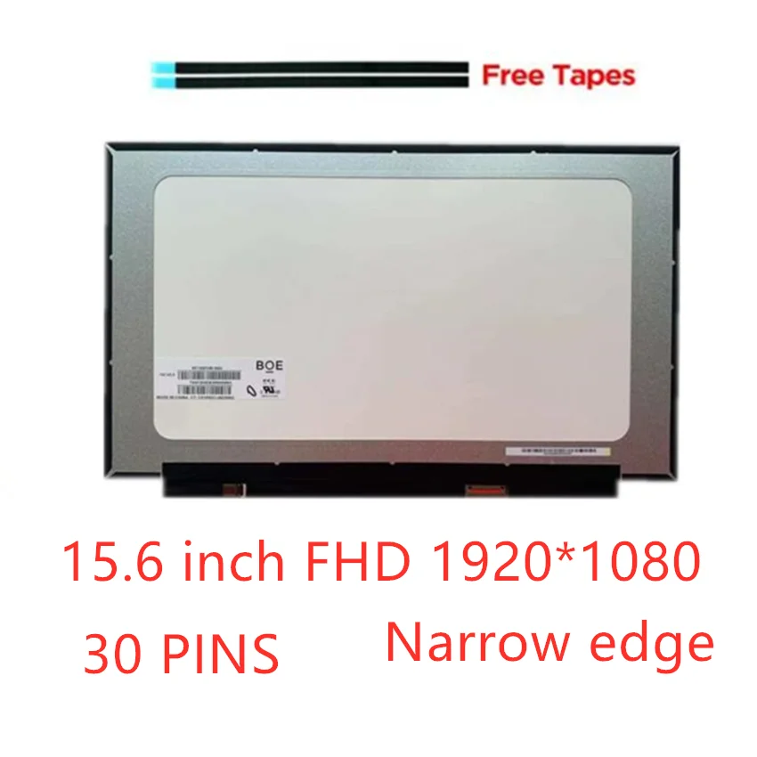 노트북 N156HCA-EAB LED 디스플레이 매트릭스, FHD IPS 스크린, EBB EAA EAC EA1 NV156FHM-N3D N48 N45 N35 NS0 B156HAN02.3 LP156WFC, 15.6