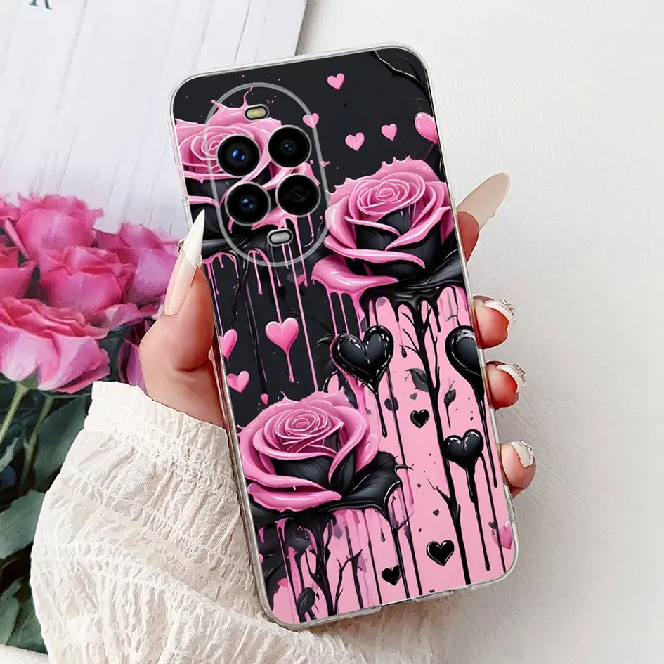 Floral Butterfly Soft Silicone Phone Case - Clear Protective Cover