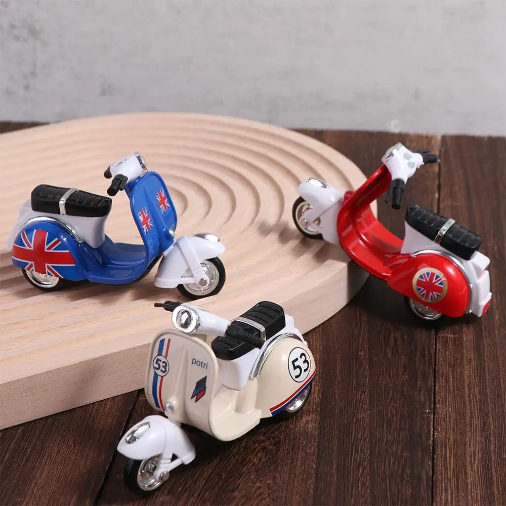 Pull-back Motorcycle Model Diecast Miniature Mini Motorcycle Vehicle Toy Inertia Simulation Motorcycle Toy Friend Children