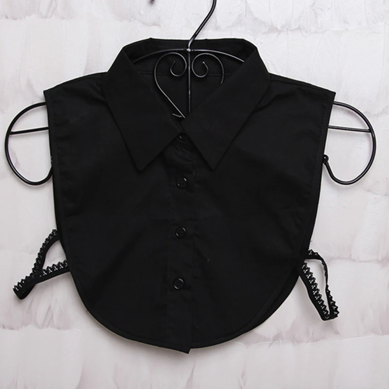 Fake Collar Ladies Women Adult Detachable Lapel Shirt Fake Collar Fashion Solid Color False Blouse Neckwear Clothing Accessories