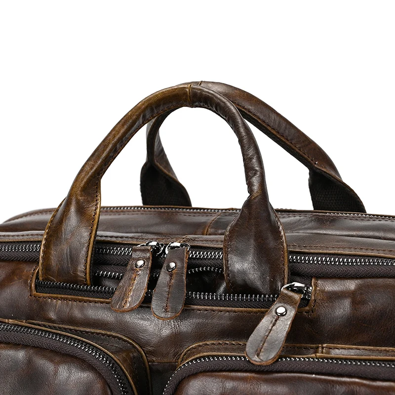 4 Ways Multifunctional Leather Briefcase For Men