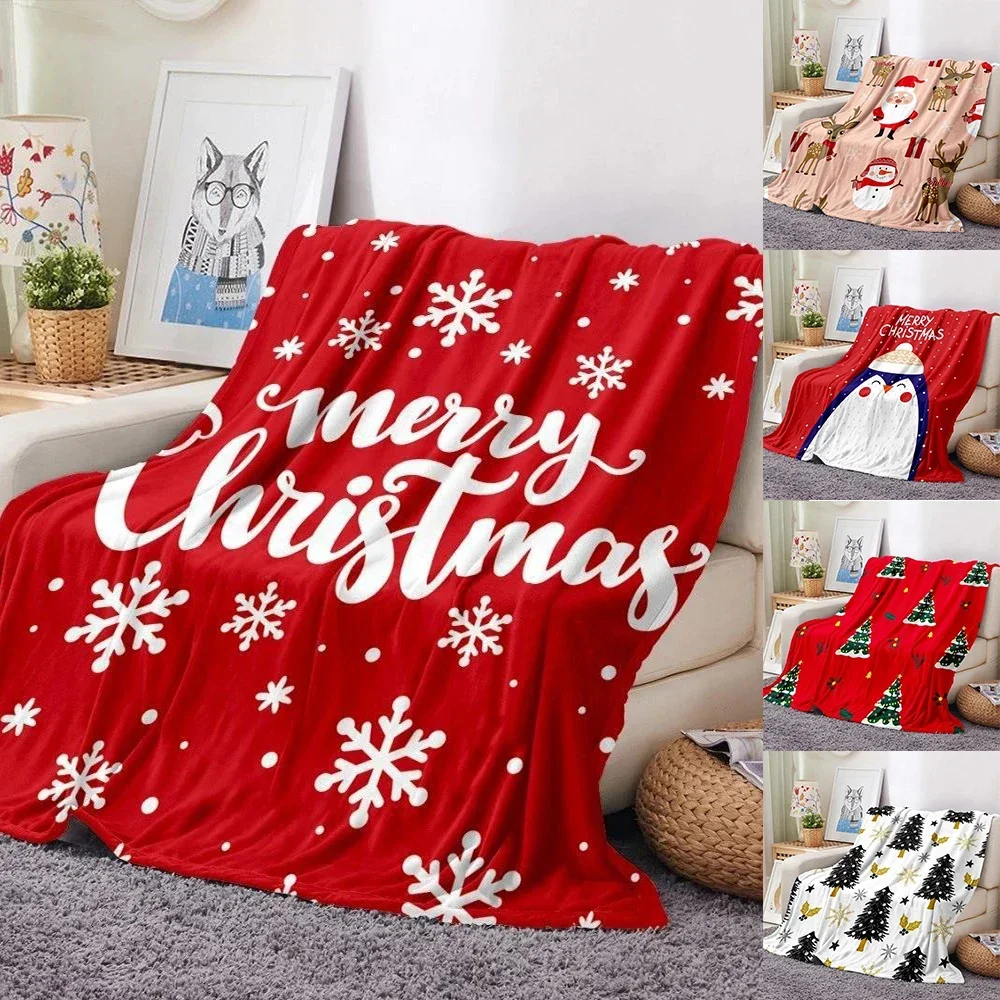 

Christmas Tree Blanket Soft and Comfortable Flannel Bedspread Sofa Blanket Outdoor Camping Picnic Mat Winter Warm Blanket