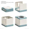 Bedside Commode Strong Load Bearing Anti Slip Bottom Space Saving Adults Folding Portable Toilet with Arms for Home for Elderly 4