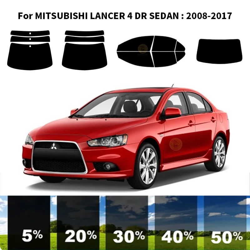 

Precut nanoceramics car UV Window Tint Kit Automotive Window Film For MITSUBISHI LANCER 4 DR SEDAN 2008-2017