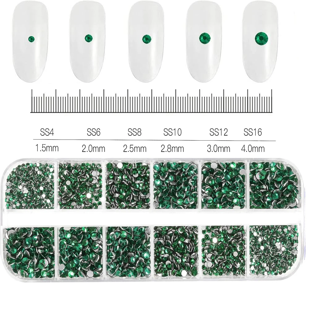 Sparkling Crystal Nail Art Rhinestones Kit with Tools