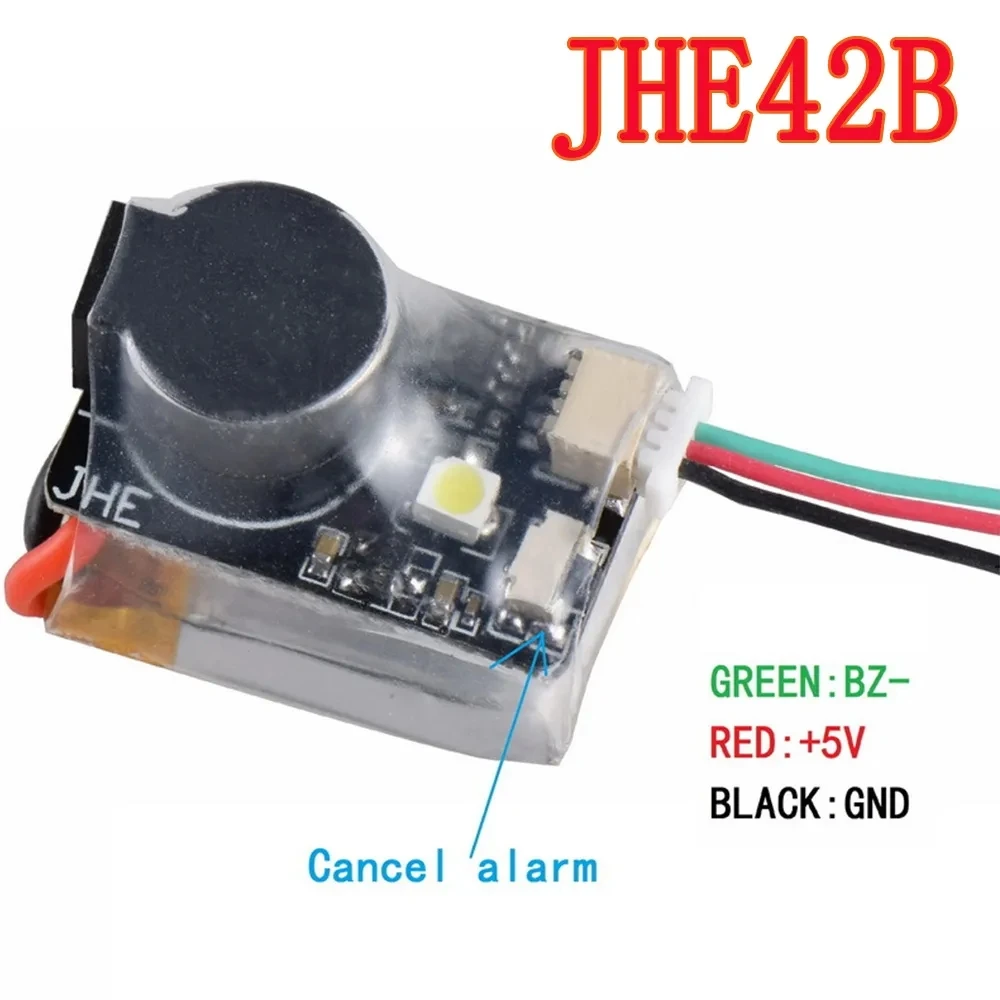 JHE42B 42B-S JHE20B mini 110DB Buzzer FPV Finder Built-in Battery with LED Light for RC Drone F4 Flight Controller Parts Vifly 2 JHE42B 42B-S JHE20B mini 110DB Buzzer FPV Finder Built-in Battery with LED Light for RC Drone F4 Flight Controller Parts Vifly - Image 2