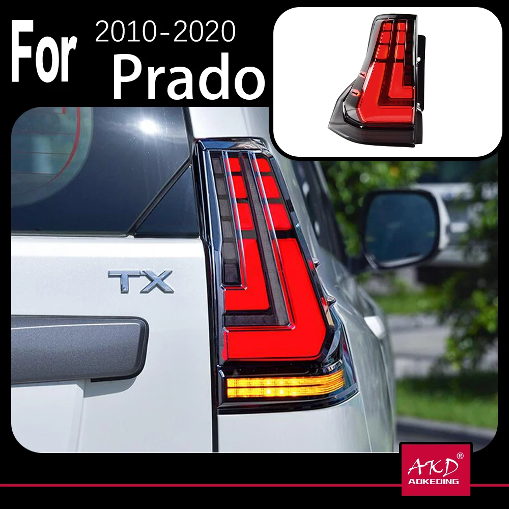 

AKD Car Model Tail Light for Prado Tail Lights 2010-2020 Prado 2700 4000 LC150 LED Tail Lamp GX460 DRL Signal auto Accessories