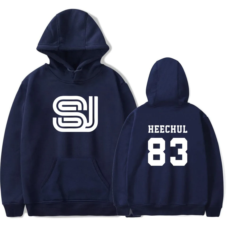 New Super Junior Peripheral Printed Hooded Sweater Fashion Casual Set Long Sleeve Hooded Sweater Autumn and Winter