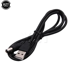 Black 1M USB to 5V DC Power Cable with Barrel Jack Connector - 1m (Black)