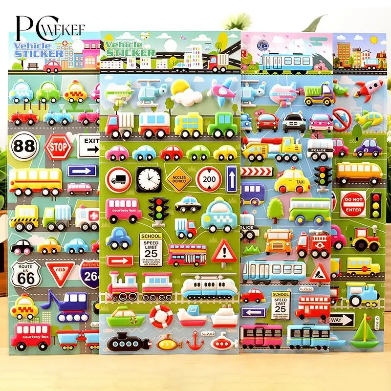 

Милая музыка Милая Веселая машина трехмерные 3D наклейки-пузыри для мальчиков детская фотография