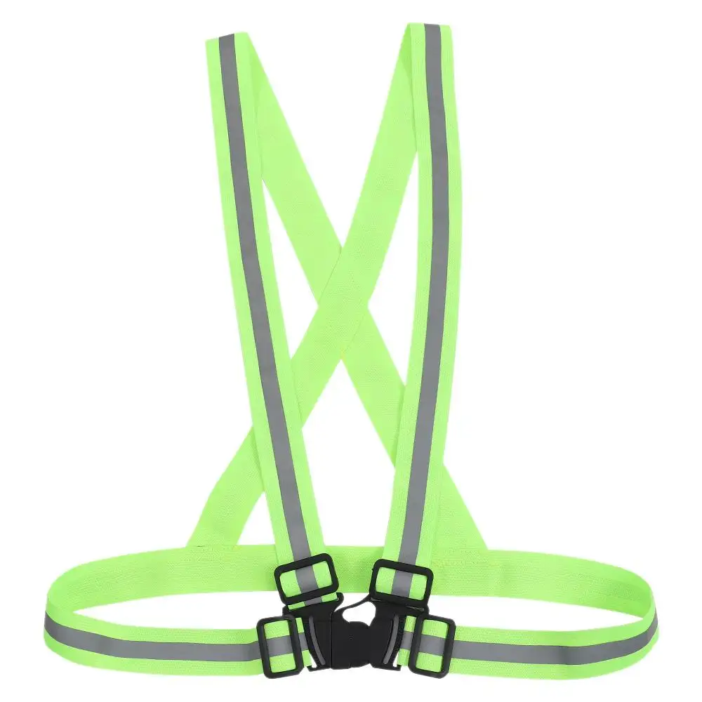 Safety Strap Green Night Reflective Waistband Arm Strap Nylon Arm and Leg Straps Legband Visibility Belt Outdoor