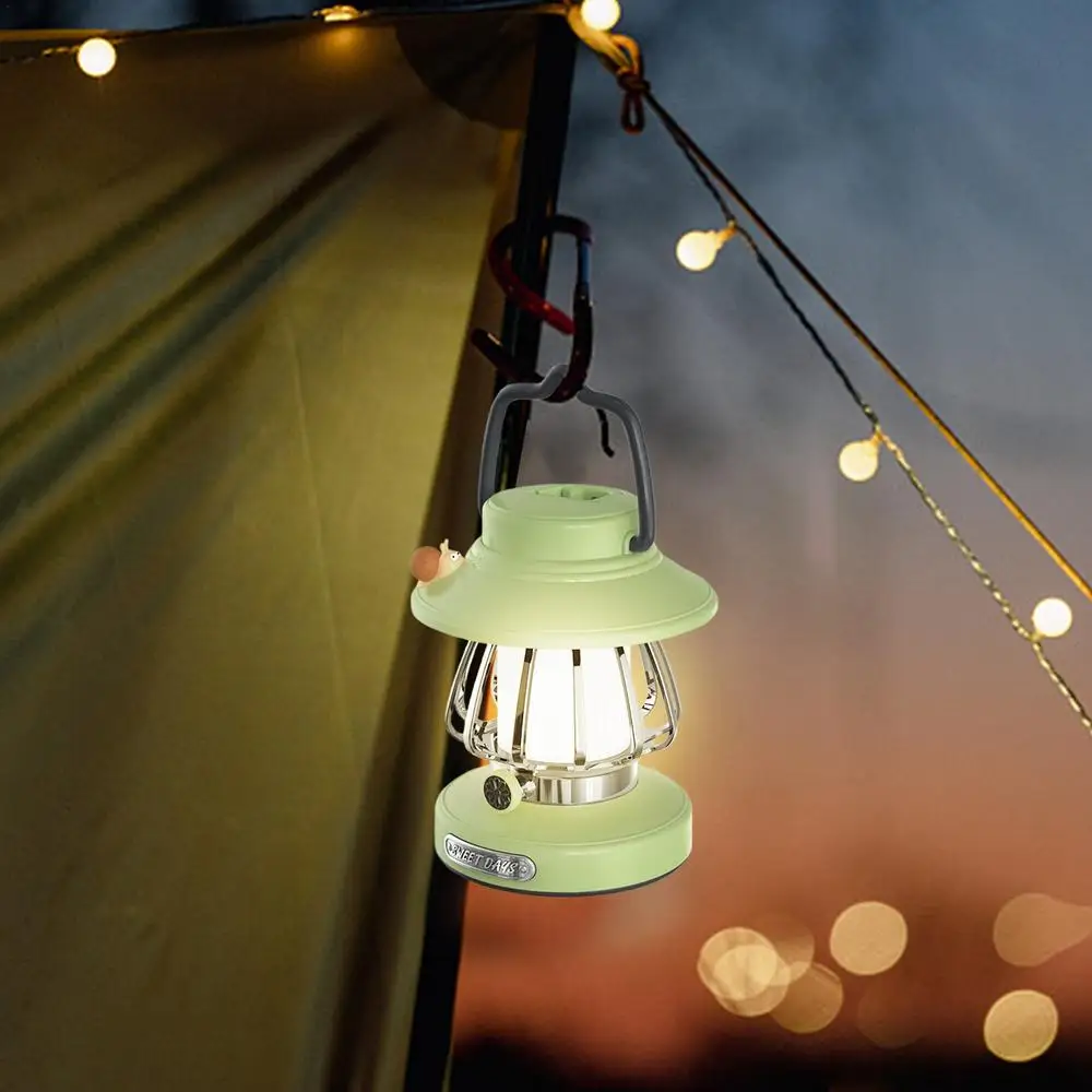 Rechargeable Outdoor Camping Lantern - Snail Design