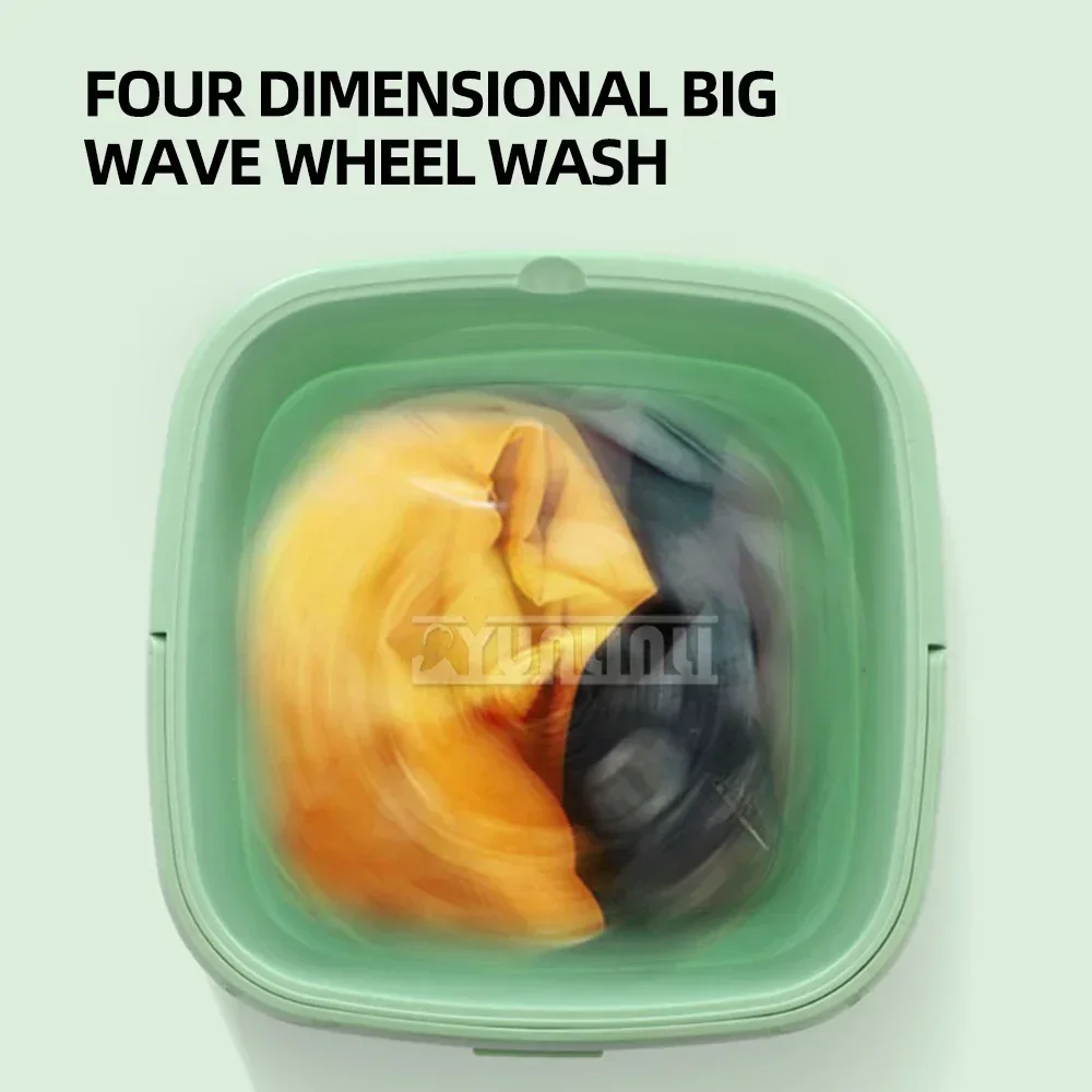 25L Large Capacity Portable Folding Washing Machine Automatic Mini Underwear Washing Machine 4