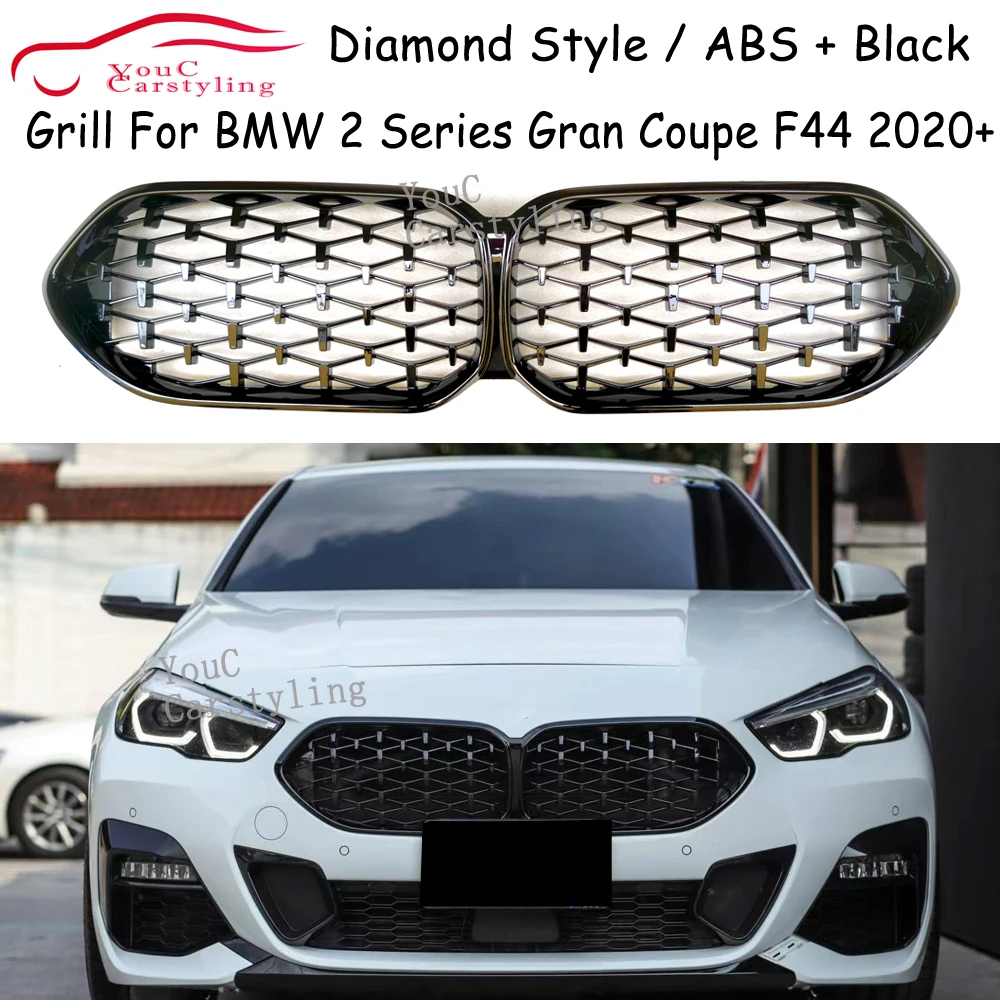 

F44 Diamond Style Glossy Black Front Bumper Grille for BMW 2 Series F44 Gran Coupe 2020+ 216i 218i 220i 228i M235i