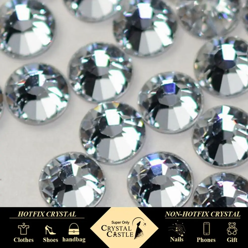 Kunsthandwerk Kristallsteine 3D Nail Art Glitzer Kleidung Flatback Diamant Diy Kleider Edelsteine Klare Strass Hotfix Strasssteine für Kleidung